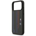 Etui BMW M Kevlar Lines & Logo MagSafe na iPhone 17 Pro Max - czarne BMW