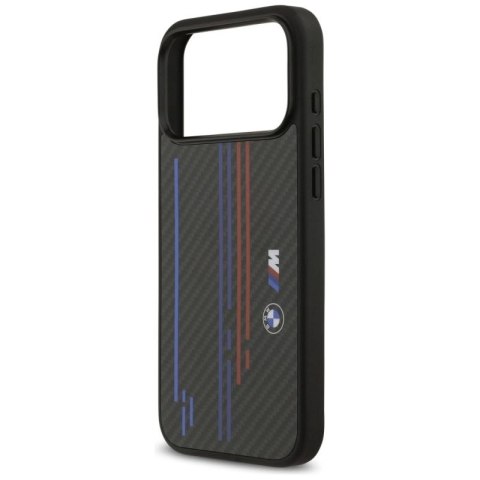 Etui BMW M Kevlar Lines & Logo MagSafe na iPhone 17 Pro Max - czarne BMW