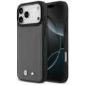 Etui BMW M Quilted Logo MagSafe na iPhone 17 Pro Max - grafitowe BMW