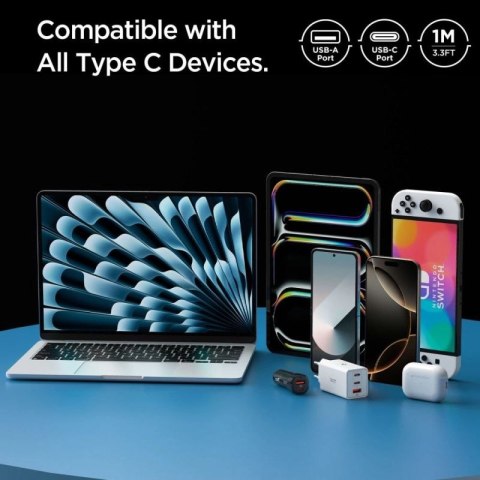 Kabel Spigen EB6010AC USB-A / USB-C 60W 100 cm - biały Spigen