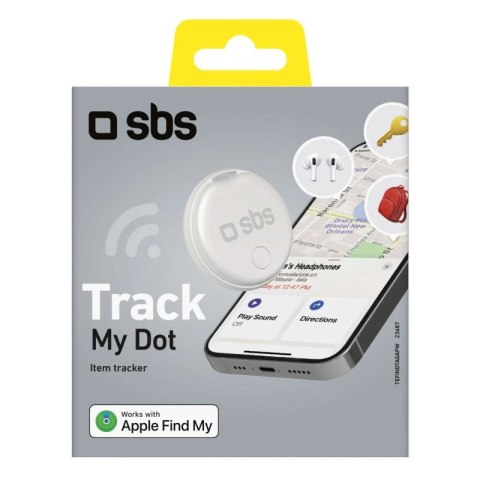 Lokalizator SBS Track My Circle kompatybilny z Apple Find My - biały SBS