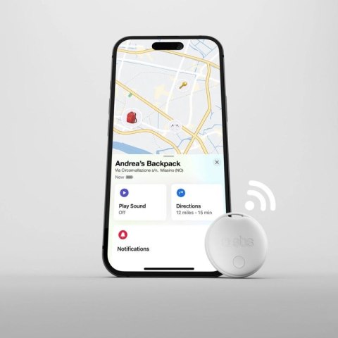 Lokalizator SBS Track My Circle kompatybilny z Apple Find My - biały SBS