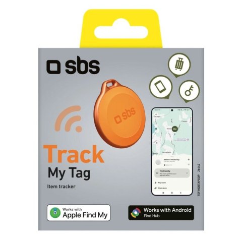 Lokalizator SBS Track My Tag uniwersalny tracker - pomarańczowy SBS