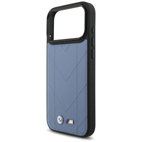 Etui BMW M Quilted Logo MagSafe na iPhone 17 Pro Max - niebieskie BMW