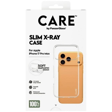 Etui CARE by PanzerGlass Fashionable X-Ray Soft Basic na iPhone 17 Pro Max - przezroczyste PanzerGlass