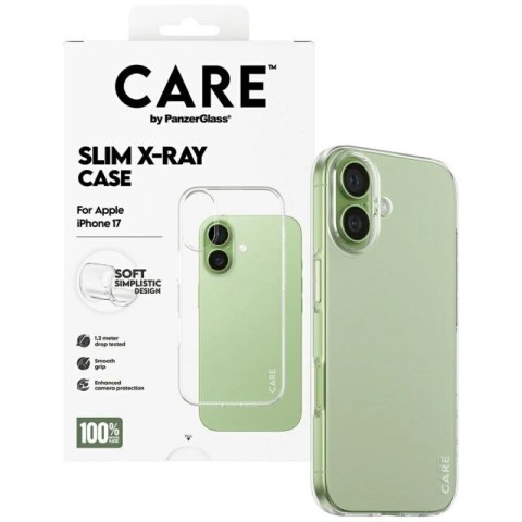 Etui CARE by PanzerGlass Fashionable X-Ray Soft Basic na iPhone 17 - przezroczyste PanzerGlass