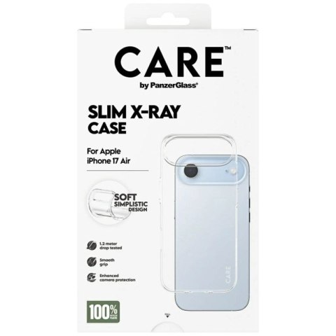 Etui CARE by PanzerGlass Fashionable X-Ray Soft Basic na iPhone Air - przezroczyste PanzerGlass