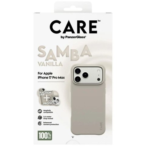 Etui CARE by PanzerGlass Fashionable Samba MagSafe na iPhone 17 Pro Max - szary PanzerGlass