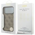 Etui Guess 4G Charms Collection MagSafe na iPhone 17 Pro Max - brązowe Guess