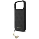 Etui Guess 4G Charms Collection MagSafe na iPhone 17 Pro Max - czarne Guess