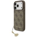Etui Guess 4G Charms Collection MagSafe na iPhone 17 Pro - brązowe Guess