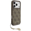 Etui Guess 4G Charms Collection MagSafe na iPhone 17 Pro - brązowe Guess