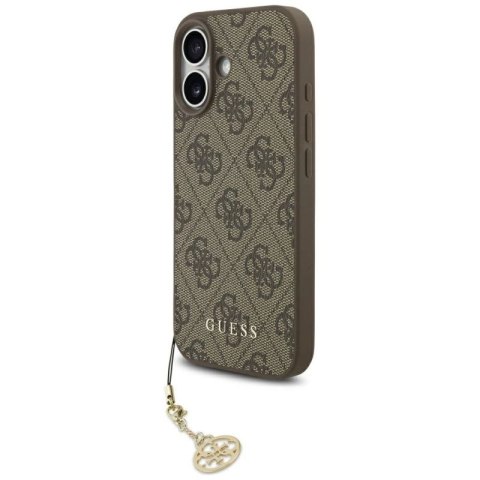 Etui Guess 4G Charms Collection MagSafe na iPhone 17 - brązowe Guess