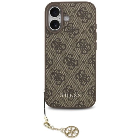 Etui Guess 4G Charms Collection MagSafe na iPhone 17 - brązowe Guess