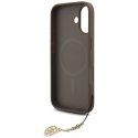 Etui Guess 4G Charms Collection MagSafe na iPhone 17 - brązowe Guess