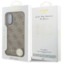 Etui Guess 4G Charms Collection MagSafe na iPhone 17 - brązowe Guess