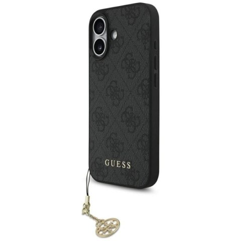 Etui Guess 4G Charms Collection MagSafe na iPhone 17 - czarne Guess