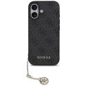 Etui Guess 4G Charms Collection MagSafe na iPhone 17 - czarne Guess