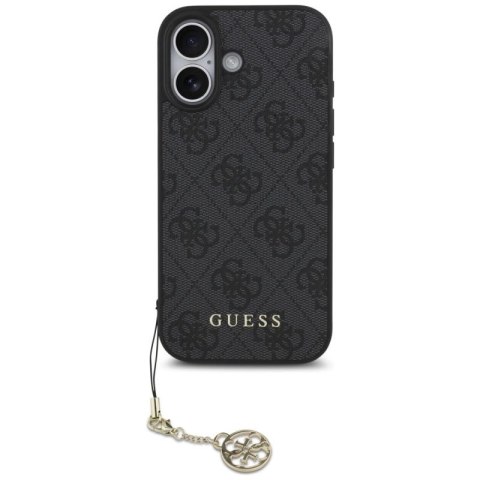 Etui Guess 4G Charms Collection MagSafe na iPhone 17 - czarne Guess