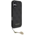 Etui Guess 4G Charms Collection MagSafe na iPhone 17 - czarne Guess