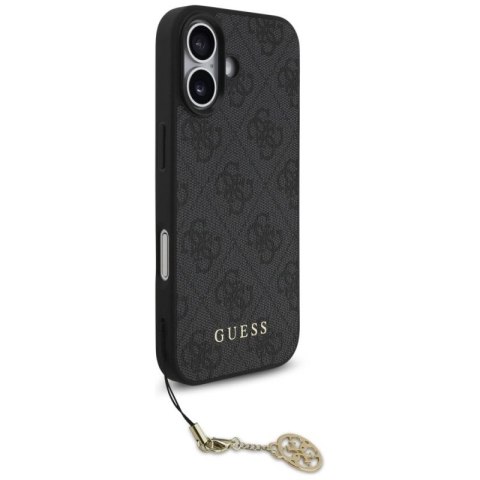 Etui Guess 4G Charms Collection MagSafe na iPhone 17 - czarne Guess