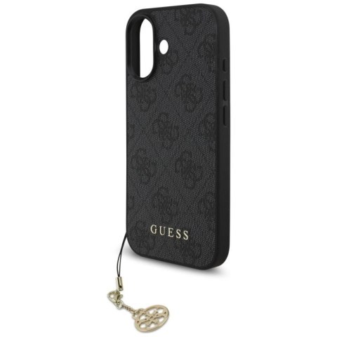 Etui Guess 4G Charms Collection MagSafe na iPhone 17 - czarne Guess