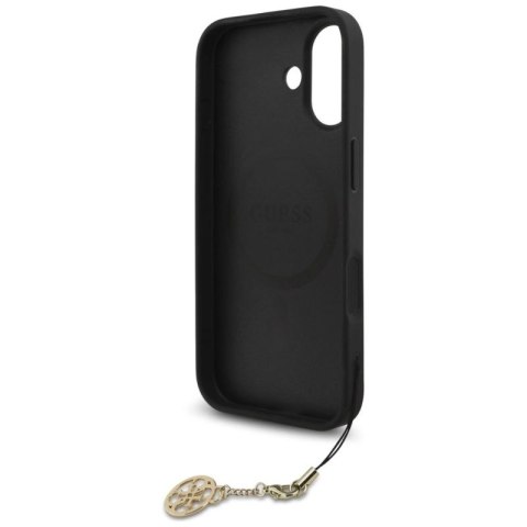 Etui Guess 4G Charms Collection MagSafe na iPhone 17 - czarne Guess