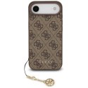 Etui Guess 4G Charms Collection MagSafe na iPhone Air - brązowe Guess
