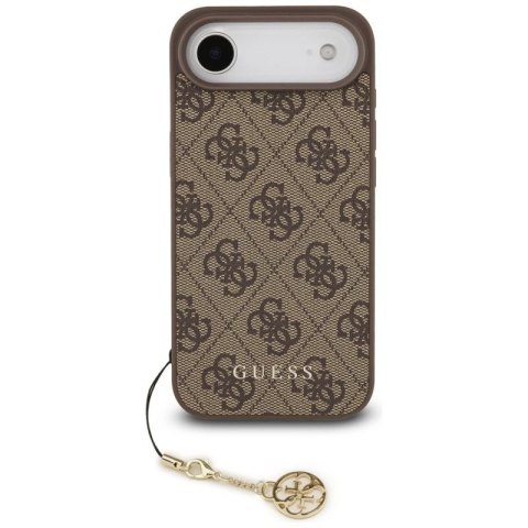Etui Guess 4G Charms Collection MagSafe na iPhone Air - brązowe Guess