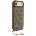 Etui Guess 4G Charms Collection MagSafe na iPhone Air - brązowe Guess