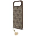 Etui Guess 4G Charms Collection MagSafe na iPhone Air - brązowe Guess