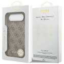 Etui Guess 4G Charms Collection MagSafe na iPhone Air - brązowe Guess