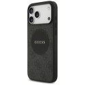Etui Guess 4G Circle Classic Logo MagSafe na iPhone 17 Pro Max - czarne Guess