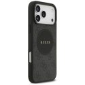 Etui Guess 4G Circle Classic Logo MagSafe na iPhone 17 Pro Max - czarne Guess