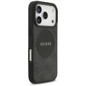 Etui Guess 4G Circle Classic Logo MagSafe na iPhone 17 Pro - czarne Guess