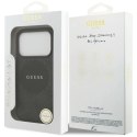Etui Guess 4G Circle Classic Logo MagSafe na iPhone 17 Pro - czarne Guess