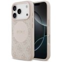 Etui Guess 4G Circle Classic Logo MagSafe na iPhone 17 Pro - różowe Guess