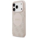 Etui Guess 4G Circle Classic Logo MagSafe na iPhone 17 Pro - różowe Guess