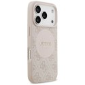 Etui Guess 4G Circle Classic Logo MagSafe na iPhone 17 Pro - różowe Guess