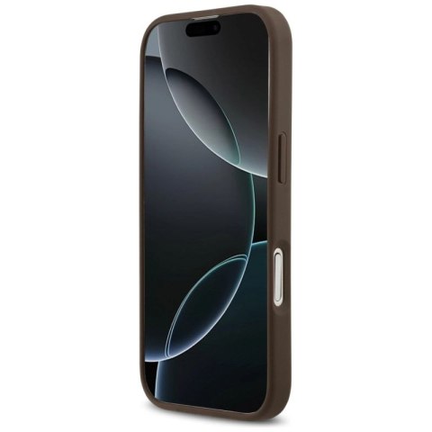 Etui Guess 4G Circle Classic Logo MagSafe na iPhone 17 - brązowe Guess