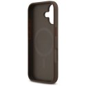 Etui Guess 4G Circle Classic Logo MagSafe na iPhone 17 - brązowe Guess
