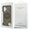 Etui Guess 4G Circle Classic Logo MagSafe na iPhone 17 - brązowe Guess
