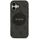 Etui Guess 4G Circle Classic Logo MagSafe na iPhone 17 - czarne Guess