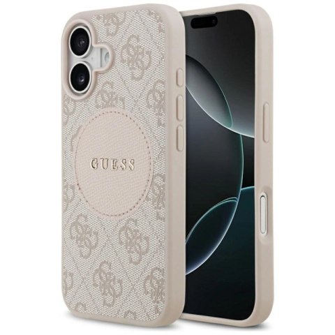 Etui Guess 4G Circle Classic Logo MagSafe na iPhone 17 - różowe Guess