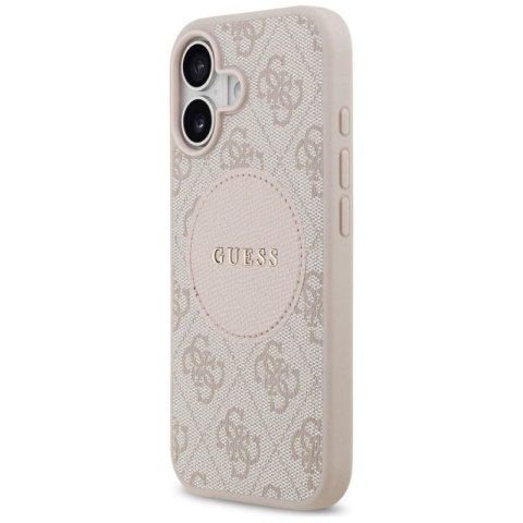 Etui Guess 4G Circle Classic Logo MagSafe na iPhone 17 - różowe Guess