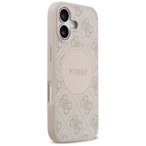 Etui Guess 4G Circle Classic Logo MagSafe na iPhone 17 - różowe Guess