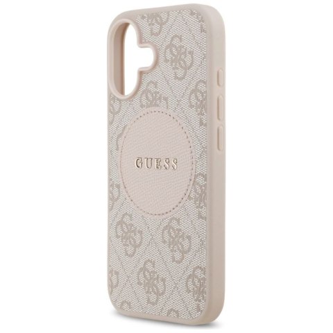 Etui Guess 4G Circle Classic Logo MagSafe na iPhone 17 - różowe Guess
