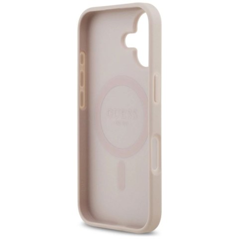 Etui Guess 4G Circle Classic Logo MagSafe na iPhone 17 - różowe Guess