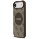 Etui Guess 4G Circle Classic Logo MagSafe na iPhone Air - brązowe Guess