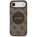 Etui Guess 4G Circle Classic Logo MagSafe na iPhone Air - brązowe Guess